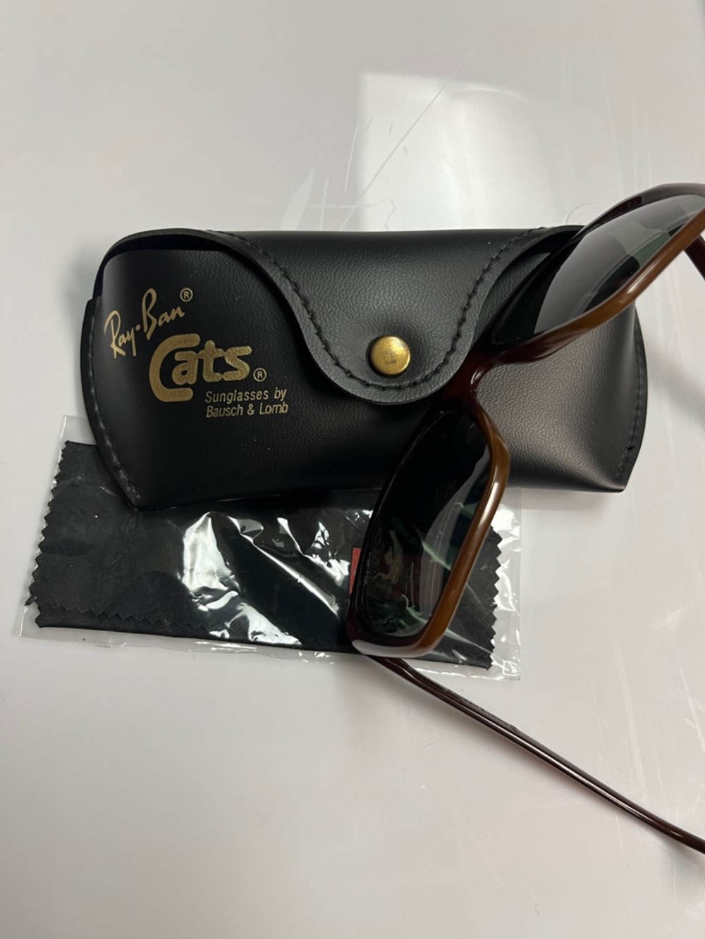 Ray-Ban Cats Sunglasses Brown Frame with Black Case
